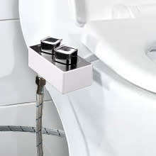 Premium Dual Nozzle Bidet Toilet Attachment with stainless steel adapters