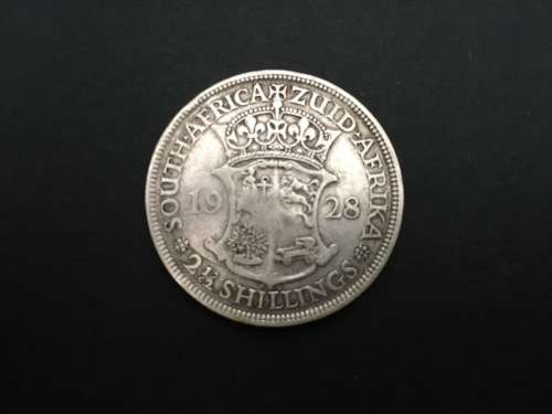 RARE 1928 2.5 SHILLING SA COIN ***GOOD CONDITION***