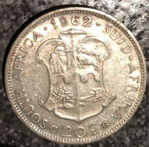 FATHERS DAY SALE - RARE 1962 SILVER 20c SA COIN ***GREAT CONDITION***