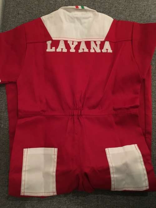 ***Stunning Christmas Gift : Ferrari Red and White One piece Overall ***SAVE, SAVE, SAVE