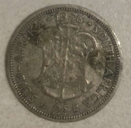 SALE - RARE 1957 and 1956 2 SHILLINGS SA COIN***