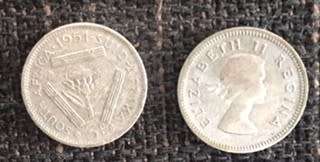 FLASH SALE - EXTREMELY RARE 1951 SILVER 3D SA COIN ***EXCELLENT CONDITION***