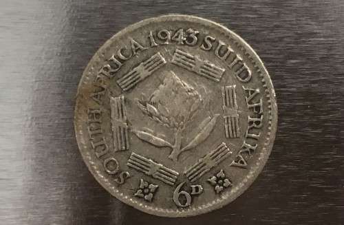 FLASH SALE - EXTREMELY RARE 1943 SILVER 6D SA COIN ***EXCELLENT CONDITION***