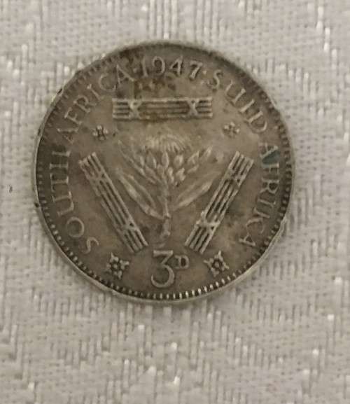 FLASH SALE - EXTREMELY RARE 1947 SILVER 3D SA COIN ***EXCELLENT CONDITION***