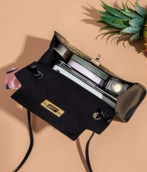 **Mothers Day Specials - Twirly Scarf Crocodile embossed handbag**