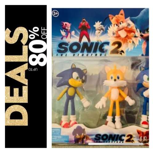 **80% Off Black Friday Sale : Sonic 2 Movie Figurine set**