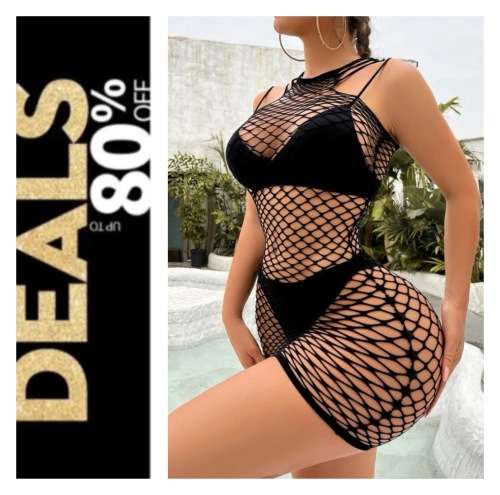 **80% Off Valentines Day sale : Stunning black lace bodycon**