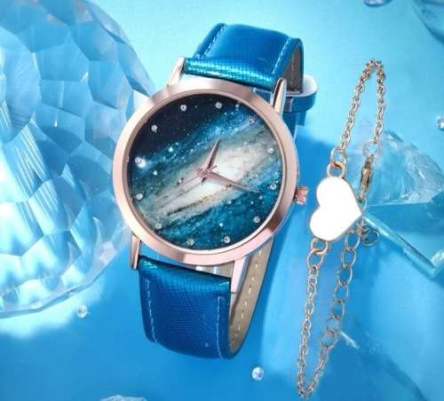 **March New Stock Arrived : Gorgeous 2pc Rhinestone watch with bracelet**
