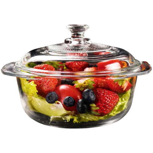**New Stock Just Arrived : Glass Bowl with lid**