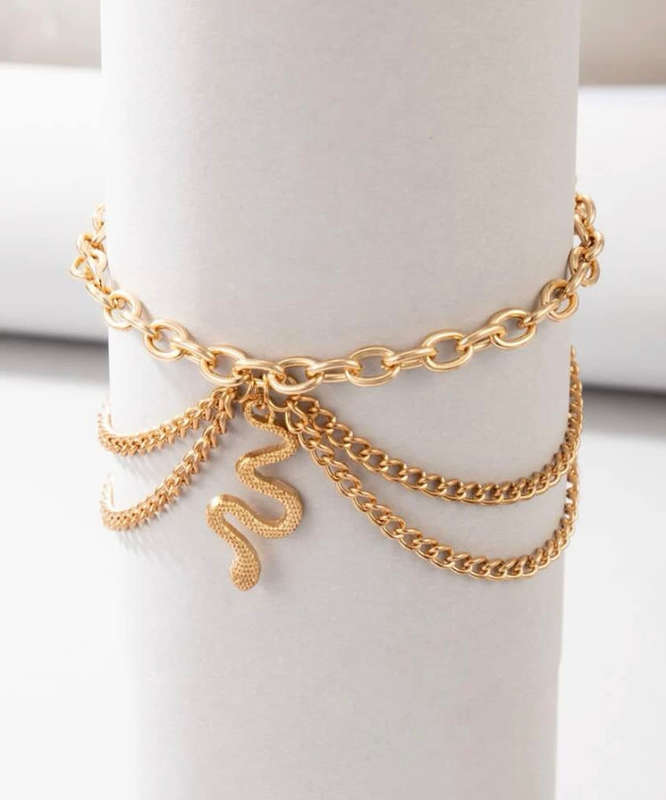 **New 2024 Stock Just Unpacked: Gorgeous snake design Anklet perfect as a gift **
