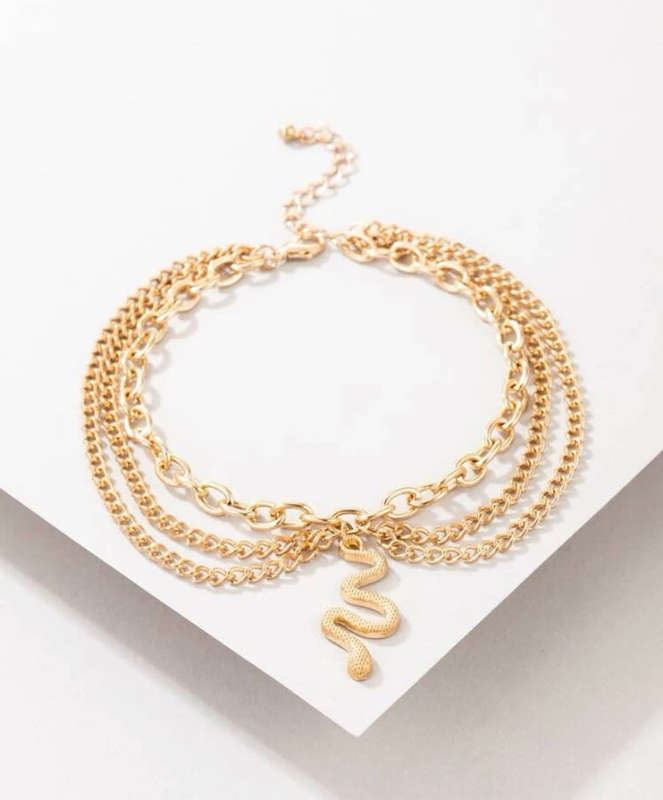 **New 2024 Stock Just Unpacked: Gorgeous snake design Anklet perfect as a gift **