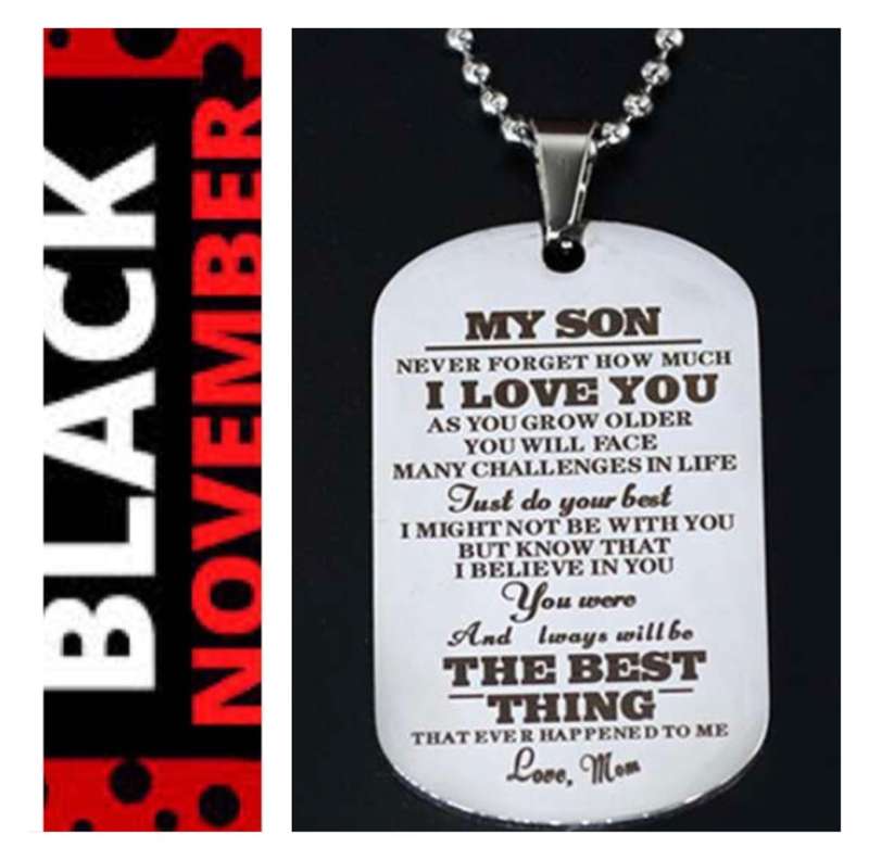 **Black November: Gorgeous Stainless Steal Mom to Son chain**
