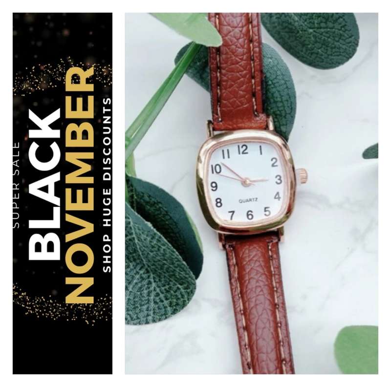 **Black November clearance Sale :  80% off gorgeous Leather watches**