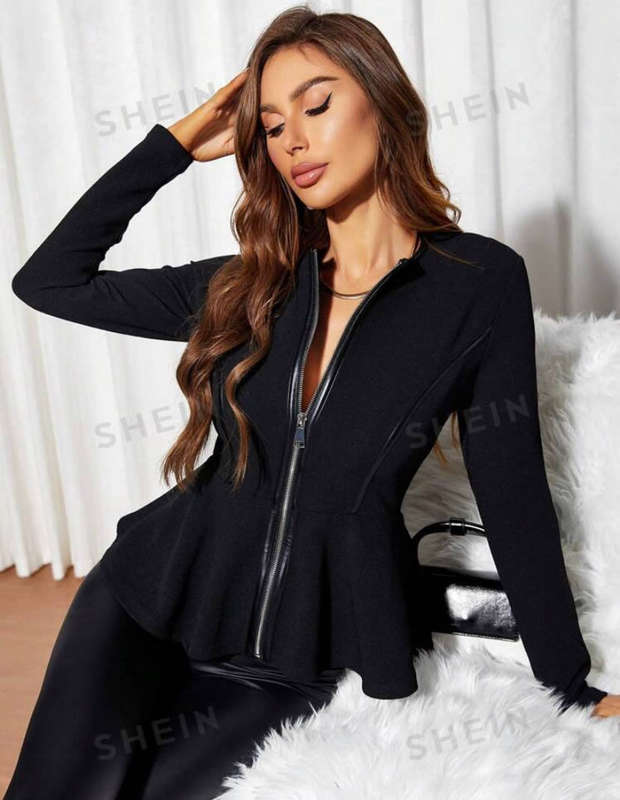 Womens Month Specials : Essence Zip Up Peplum Jacket