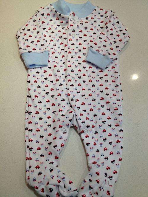 Long Sleeve Cars baby grow - boys