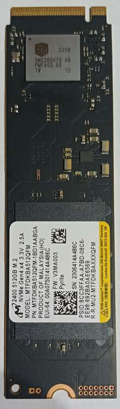 512GB Micron 2400 NVMe SSD