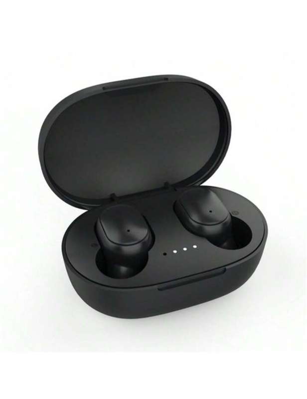 Black A6S Wireless Earphones With Mic Earbuds