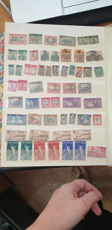 STAMP ALBUM WITH 600+ RSA STAMPS
