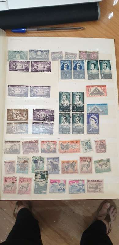 STAMP ALBUM WITH 600+ RSA STAMPS