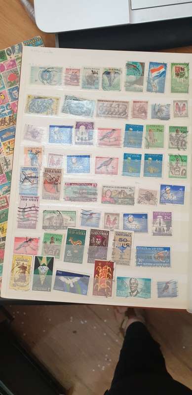 STAMP ALBUM WITH 600+ RSA STAMPS