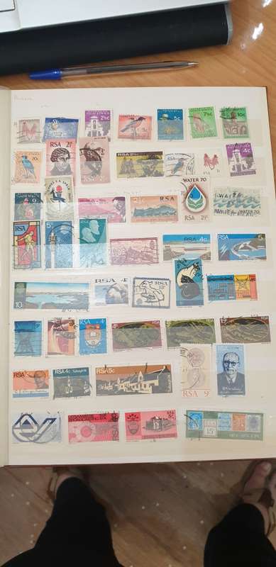 STAMP ALBUM WITH 600+ RSA STAMPS