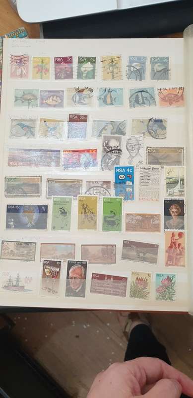 STAMP ALBUM WITH 600+ RSA STAMPS