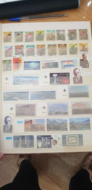 STAMP ALBUM WITH 600+ RSA STAMPS