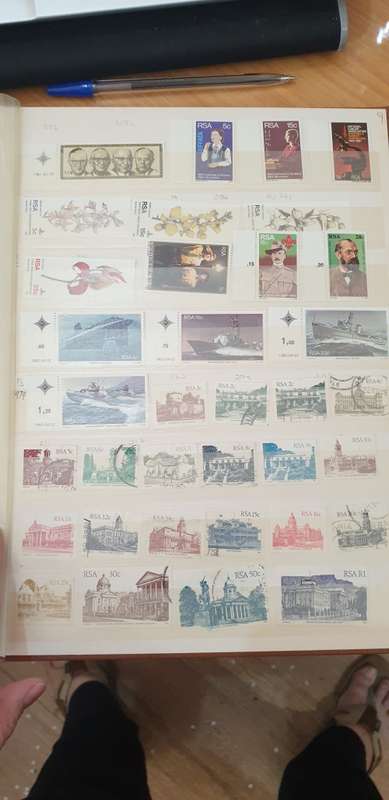 STAMP ALBUM WITH 600+ RSA STAMPS