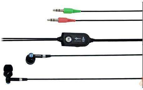 In-Ear 3.5mm PC Computer Earphone Headphone with Microphone