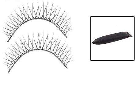 Bulk Buy  Criss/Cross False Eyelashes Strip w Glue 25 Pairs