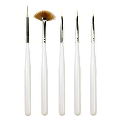Nail Art Brush Set - 5 Piece