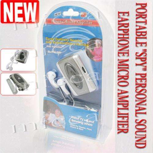 PORTABLE ''SPY'' PERSONAL SOUND EARPHONE MICRO AMPLIFIER