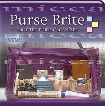 Purse Brite Lighted Purse Organizer