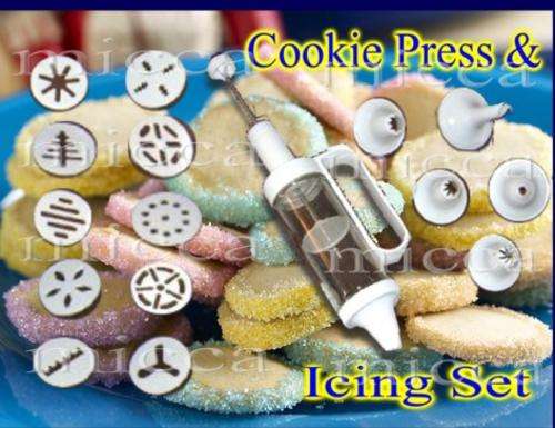 Cookie Press And Icing Set