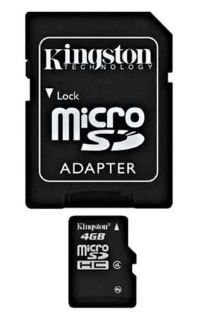 Kingston 4GB miCro SDHC - Class 4