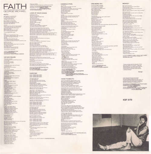 GEORGE MICHAEL, FAITH, VG, SA PRESS