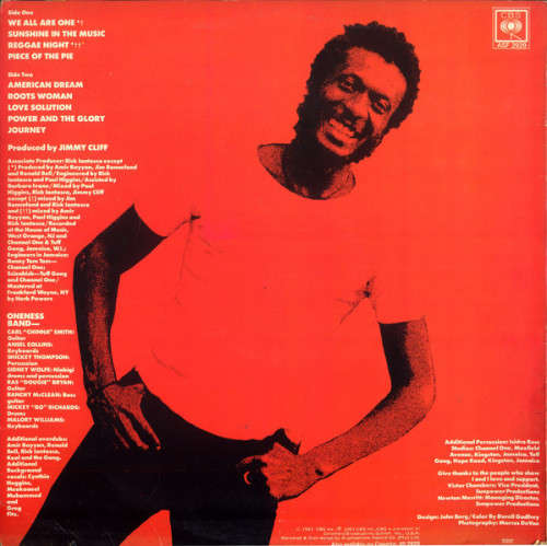 JIMMY CLIFF, THE POWER AND THE GLORY, 1983, SA PRESSING, VG
