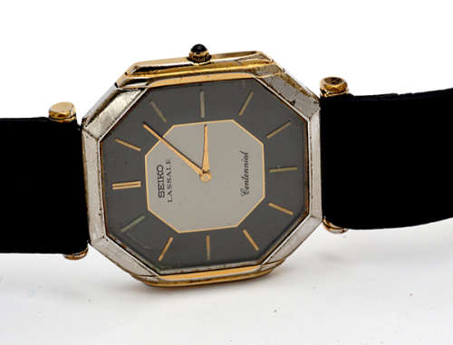 SEIKO LASSALE LIMITED EDITION Centennial Watch. Signed By Seiko President in 18K gold.