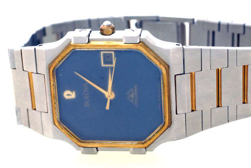 Vintage Bulova P2 Millenia Men`s Quartz Watch with high quality 7 jewel Swiss movement