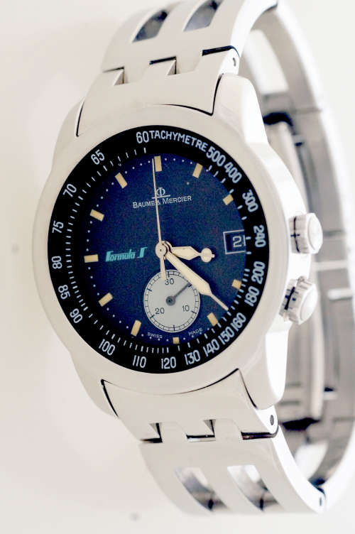 Stunning Baume & Mercier Formula 1 Mens Wristwatch 34 MM. Inspired by Formula 1