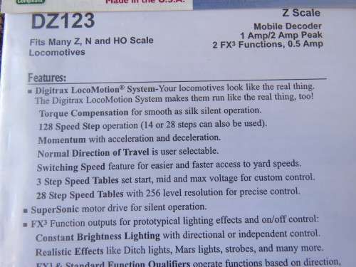 DZ123 4-function decoder