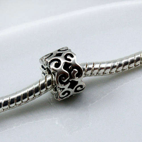 Pattern Sterling Silver Pandora Style Bead (NOT cheap alloy - NO Nickel)