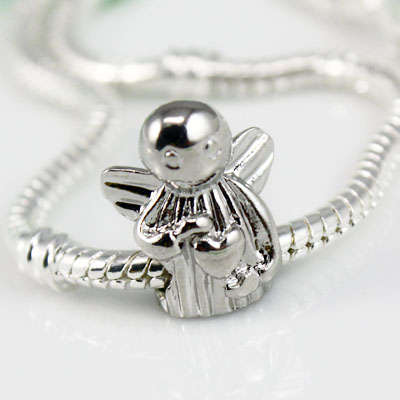 Angel Sterling Silver Pandora Style Bead (NOT cheap alloy - NO Nickel)