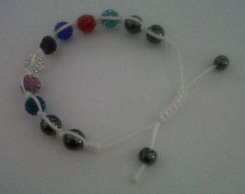 Colourful Quality Shamballa Clay Crystal Disco Balls Macrame Friendship Bead Bracelets