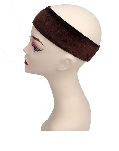GEX FREE SHIPPING Velvet Wig grip Band Scarf Head hair band Adjustable Fasten Wig