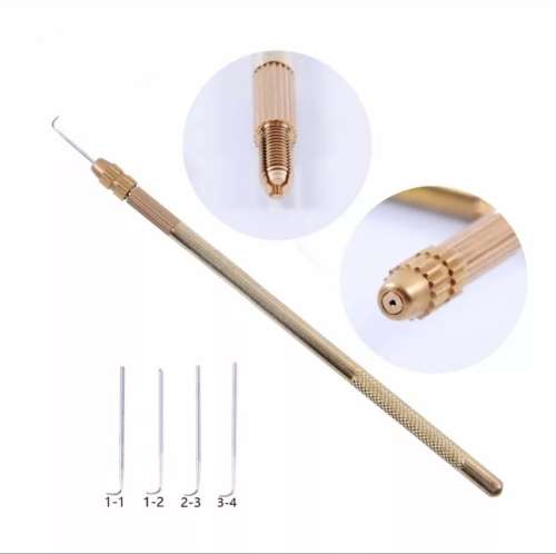Ventilation Holder With Needles Wigmaking Crochet Hook