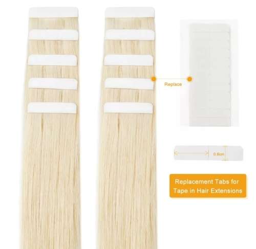 120 pcs White No-Shine Hair Extension Tape