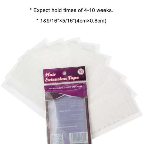120 pcs White No-Shine Hair Extension Tape