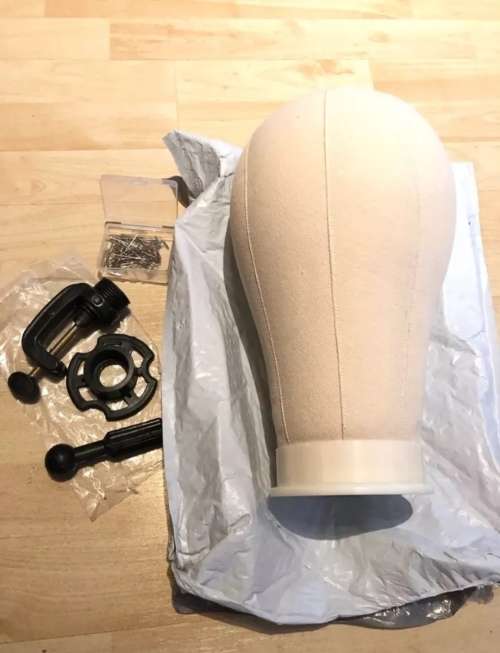 Canvas Head Set FREE SHIPPING Mannequin Block Head Display Head T-pins & Head holder