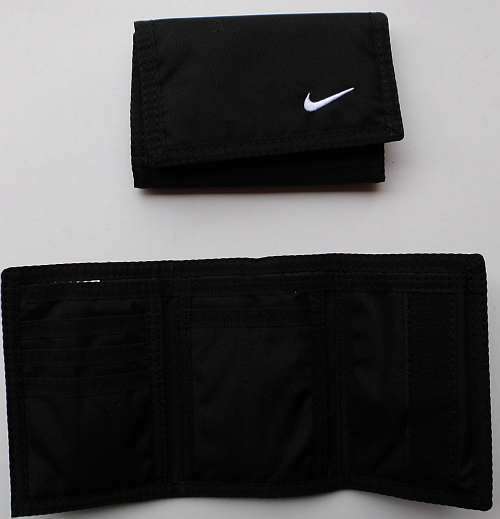 Nike Wallet - Zipped coin pocket - black